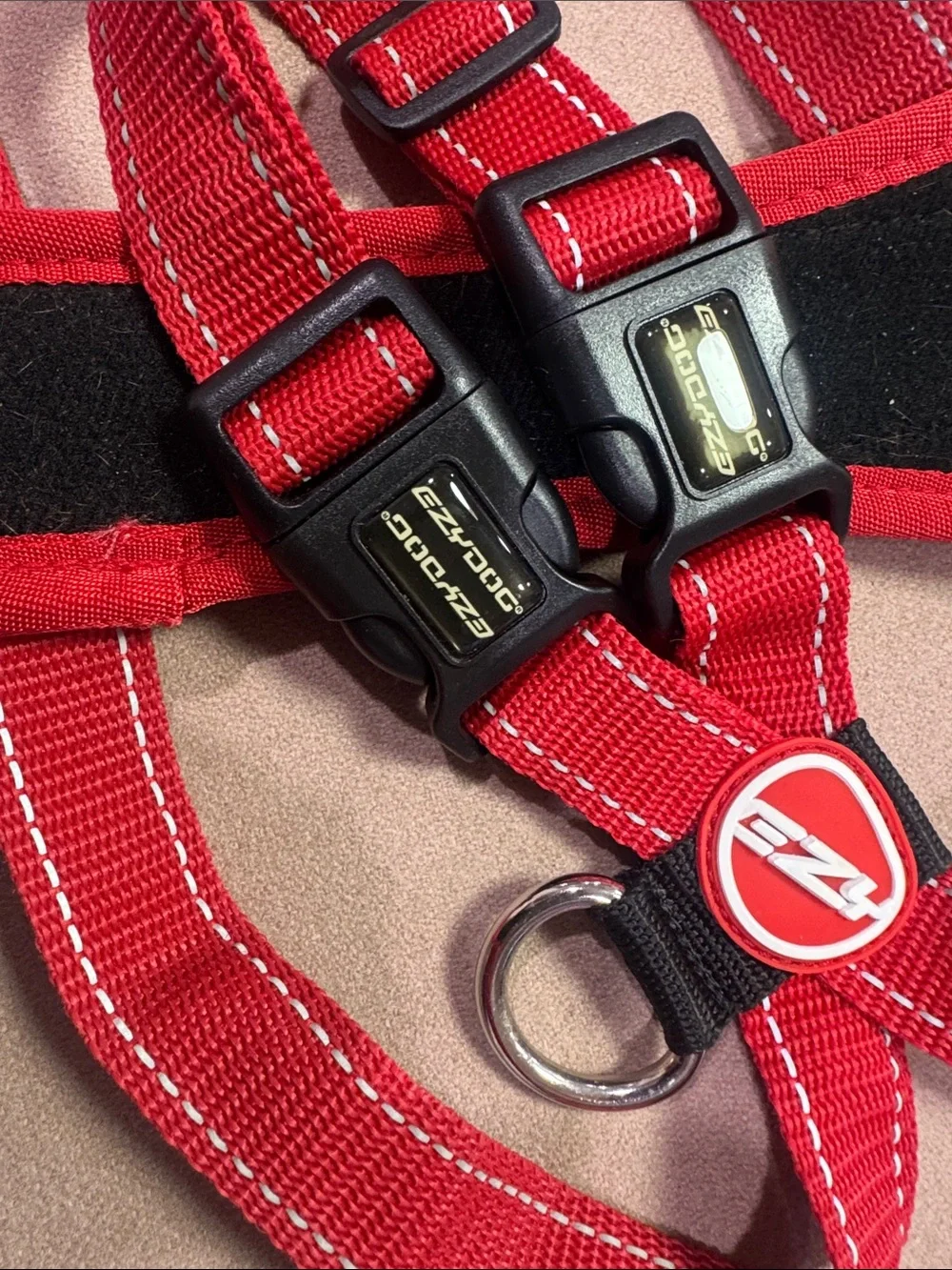 EzyDog Chest Plate Harness Red Medium